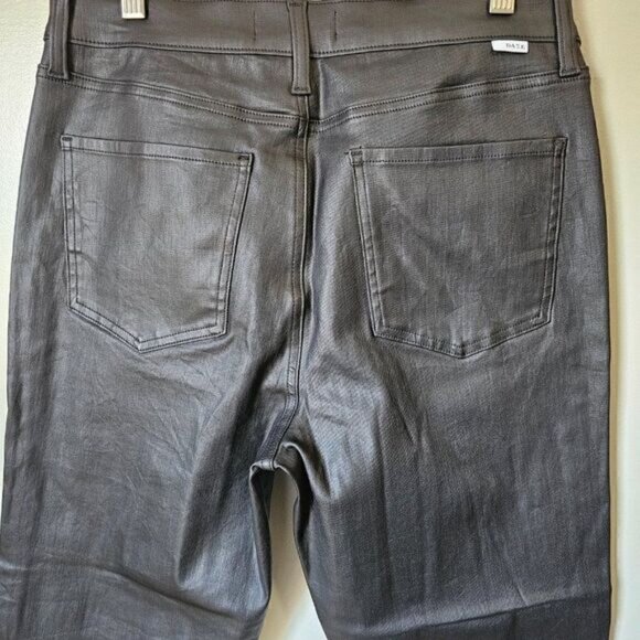 NWT DAZE DENIM DAILY DRIVER IN COATED ASPHALT BLACK PANTS STRETCHY SIZE 31 - Picture 5 of 15